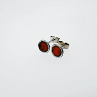 Tiny Itty Bitty Silver Enamel Studs - MaisyPlum