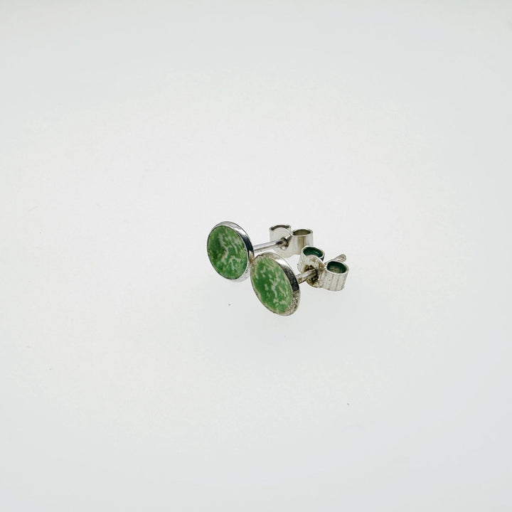 Tiny Itty Bitty Silver Enamel Studs - MaisyPlum