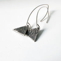 Triangle Sterling Silver Dangle Earrings - MaisyPlum