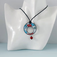 Abstract Enamel Disc Pendant - MaisyPlum