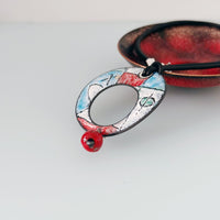 Abstract Enamel Disc Pendant - MaisyPlum