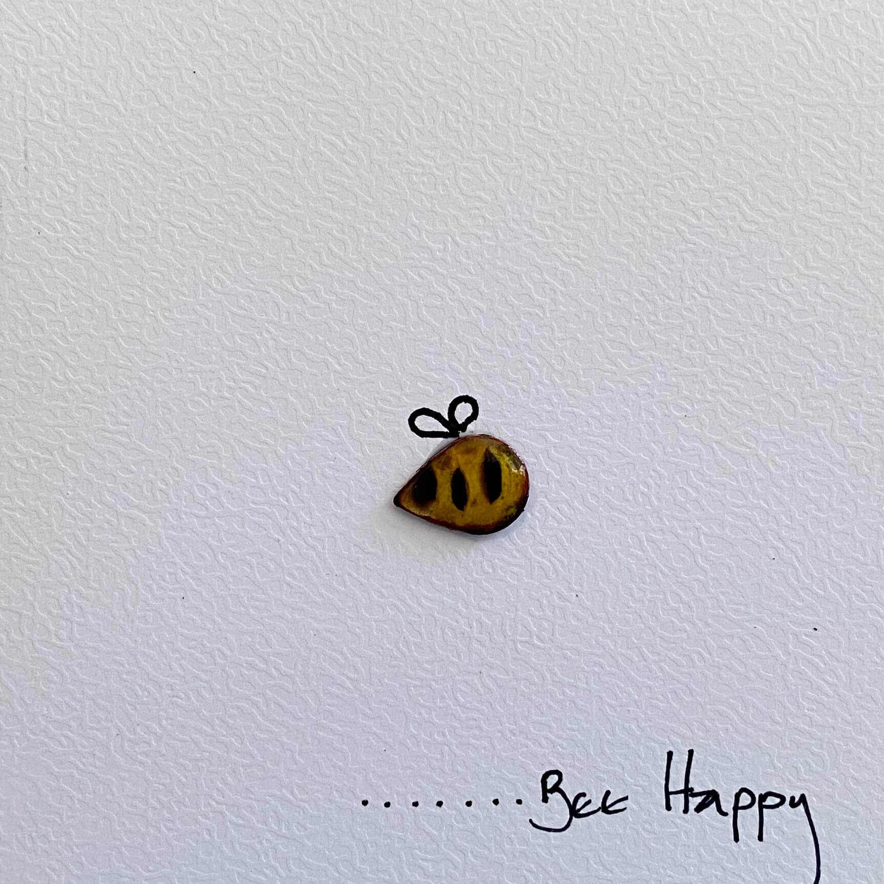 Bee Happy Greetings Card in enamel - MaisyPlum