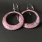 Pastel Pink Enamel Hoop Earrings - MaisyPlum