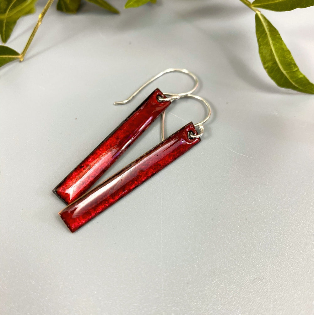 Enamel Bar Earrings - MaisyPlum