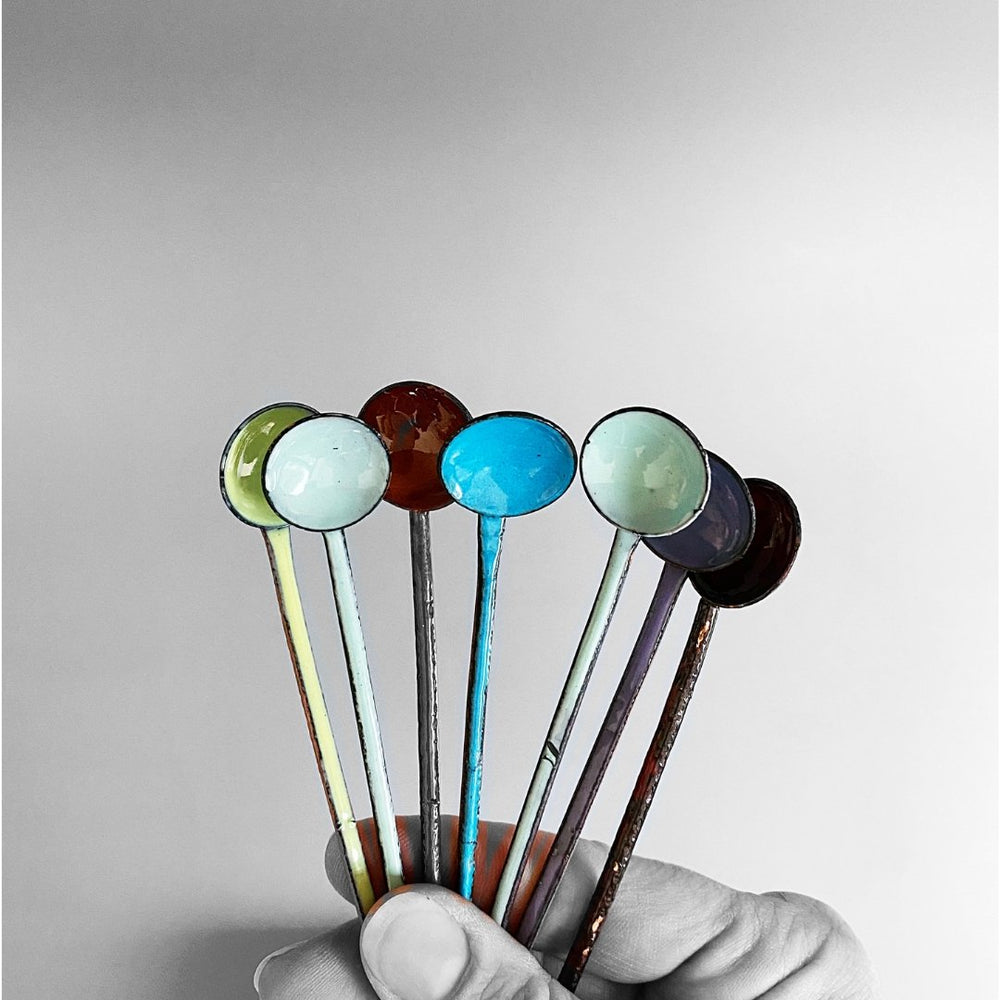 Enamel Condiment Spoons - MaisyPlum