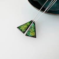 Enamel Triangle Drop Earrings - MaisyPlum