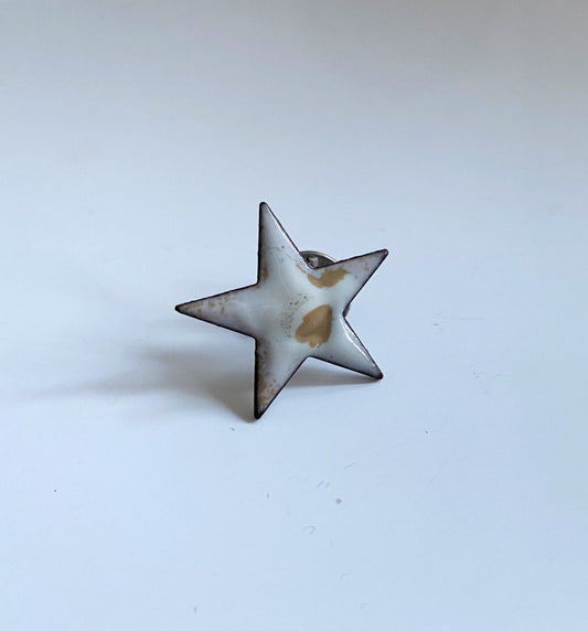 White Enamelled Star Brooch - MaisyPlum