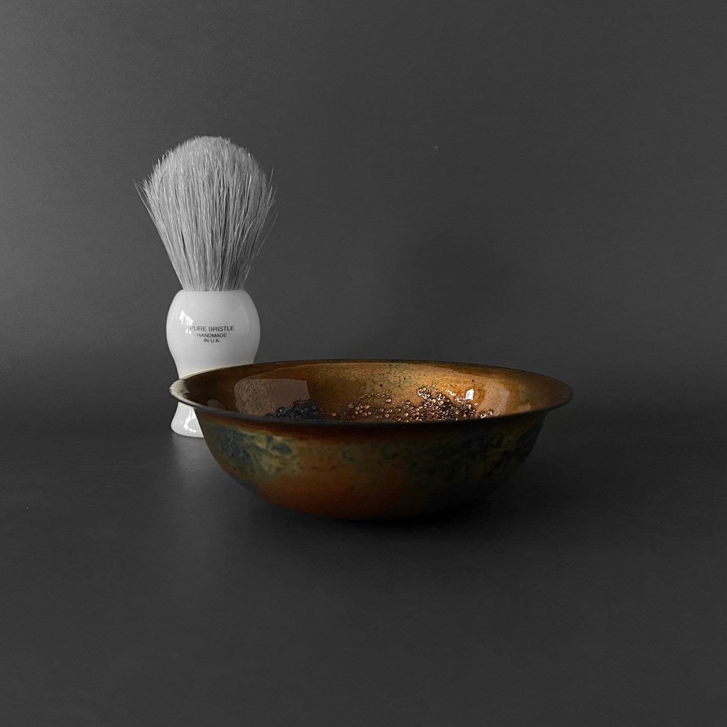 Gold Enamel Shaving Bowl - MaisyPlum