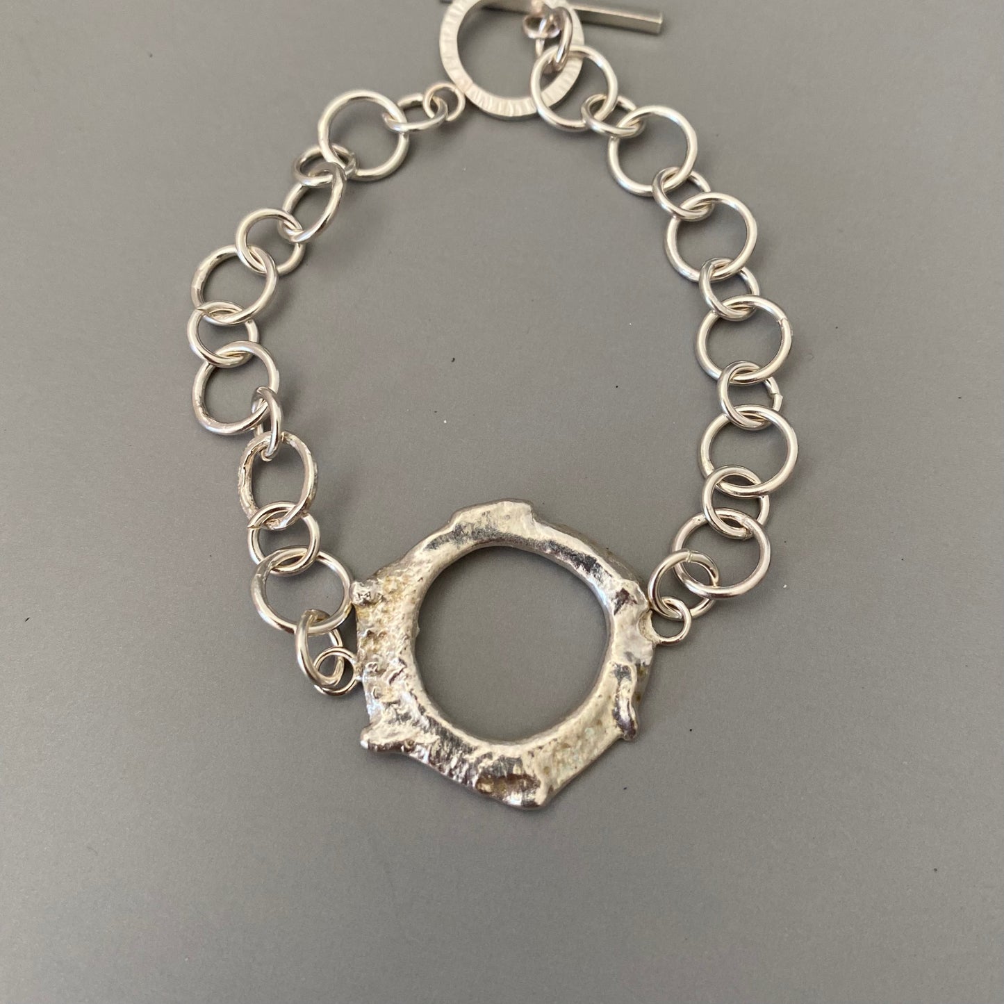 Freeform Silver Bracelet