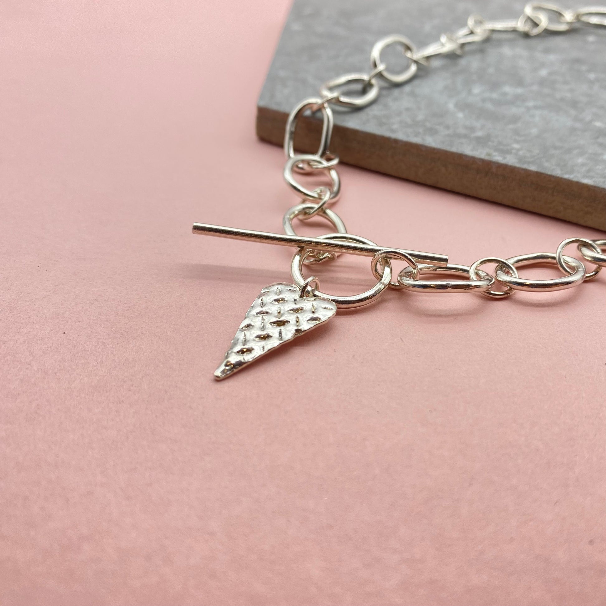 Silver 2025 charm choker