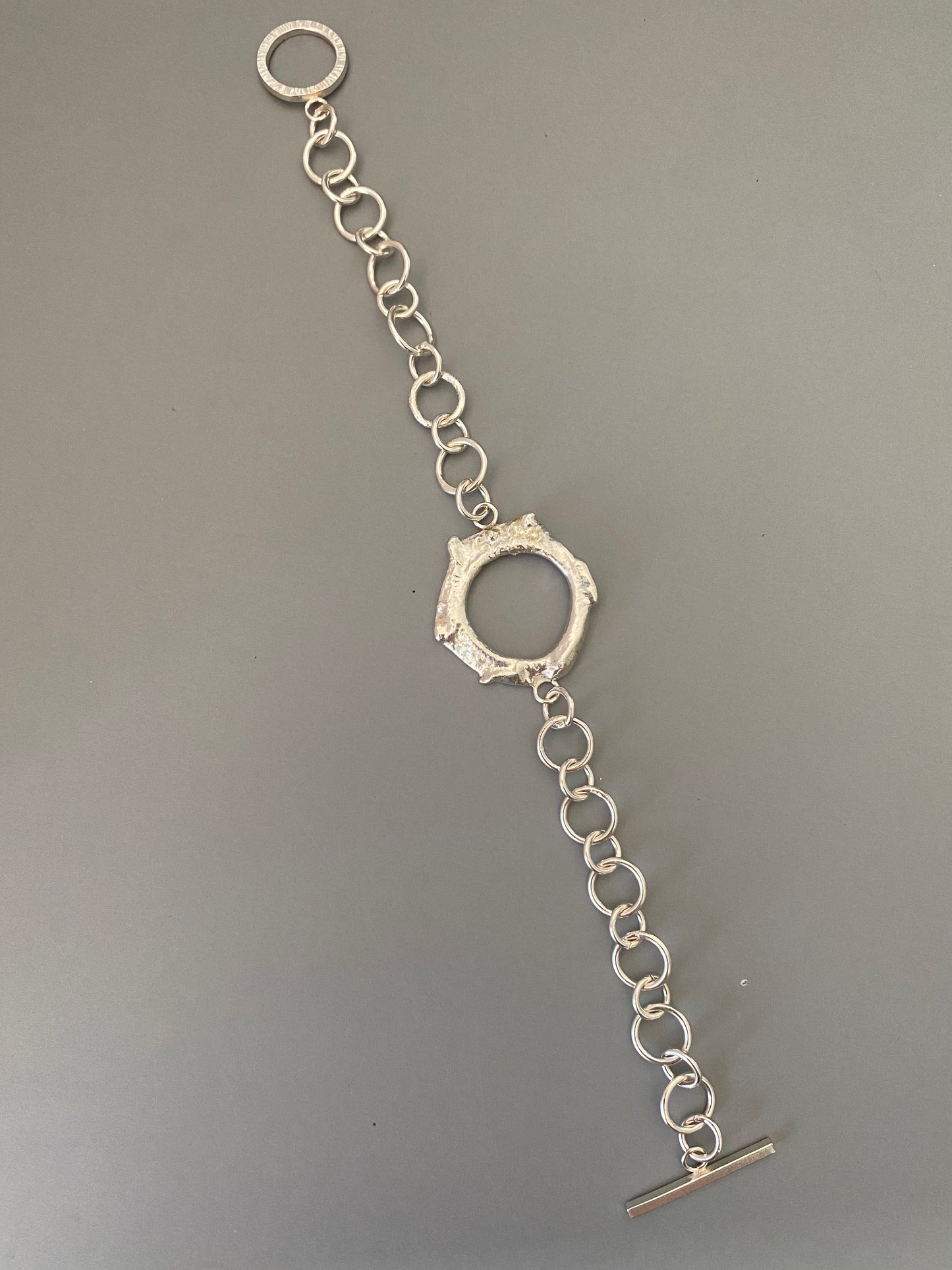 Freeform Silver Bracelet