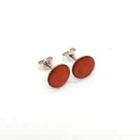 Itty Bitty Copper Enamel Stud Earrings - MaisyPlum