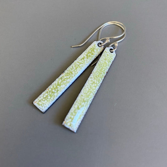 Olive Green Bar Earrings - MaisyPlum