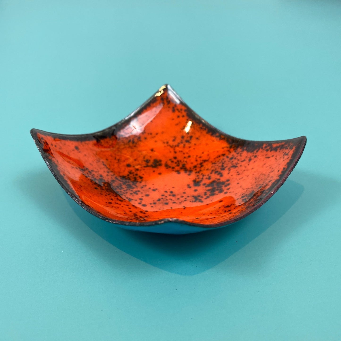 Orange & Teal Curved Bowl - MaisyPlum