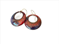 Purple and Red Hoop Earrings - MaisyPlum