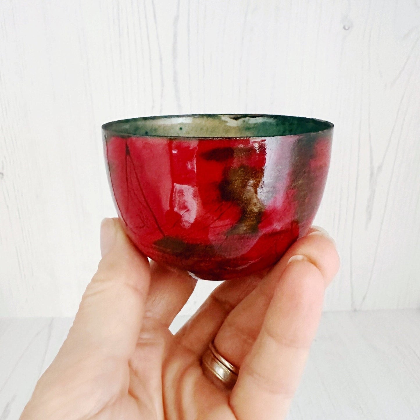 Red Enamel Bowl - Home Decor - Decorative Bowl - New Home Gift Idea - MaisyPlum