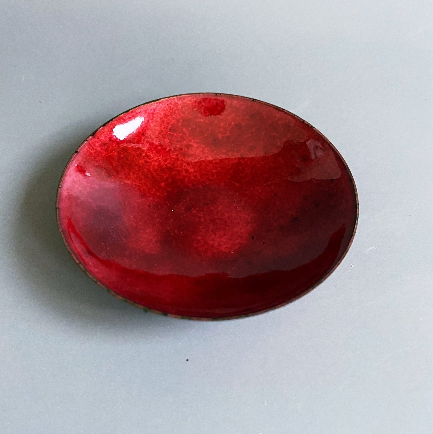 Ruby Red Enamel Ring Bowl - MaisyPlum