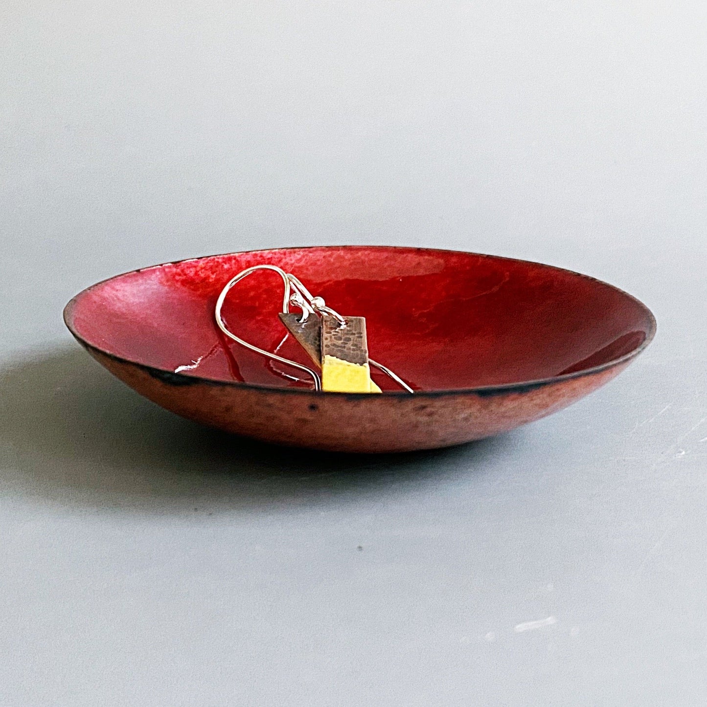 Ruby Red Enamel Ring Bowl - MaisyPlum