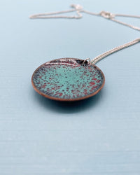 Solar Enamel Pendant - Turquoise - MaisyPlum