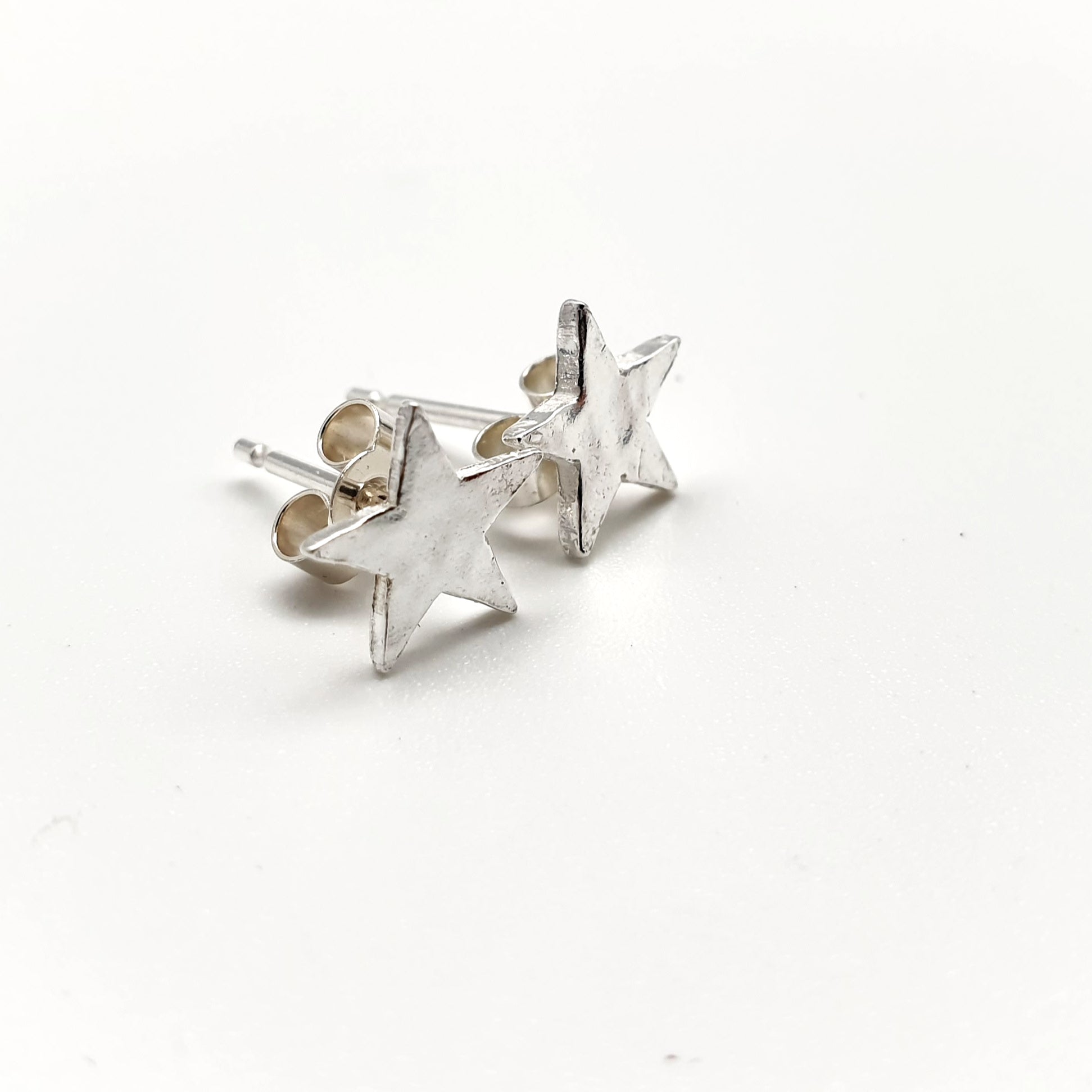 Solid Silver Star Stud Earrings - MaisyPlum