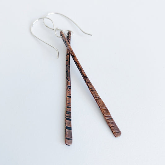 Tapered Copper Earrings - MaisyPlum