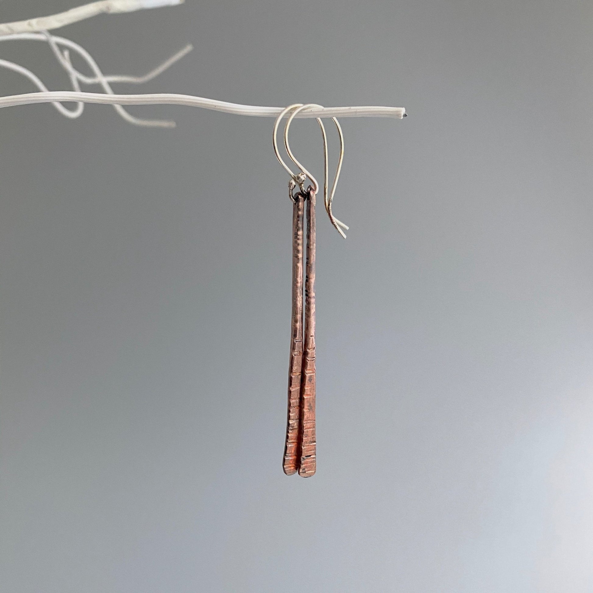 Tapered Copper Earrings - MaisyPlum