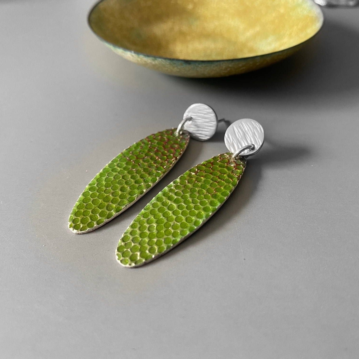 Textured Enamel Earrings - MaisyPlum