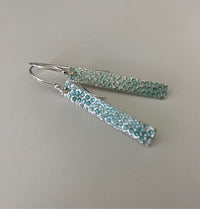Textured Silver Bar Earrings - MaisyPlum