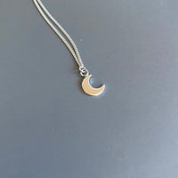 Tiny Crescent Moon Pendant - MaisyPlum