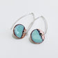 Two Tone Copper Disc Earrings - MaisyPlum