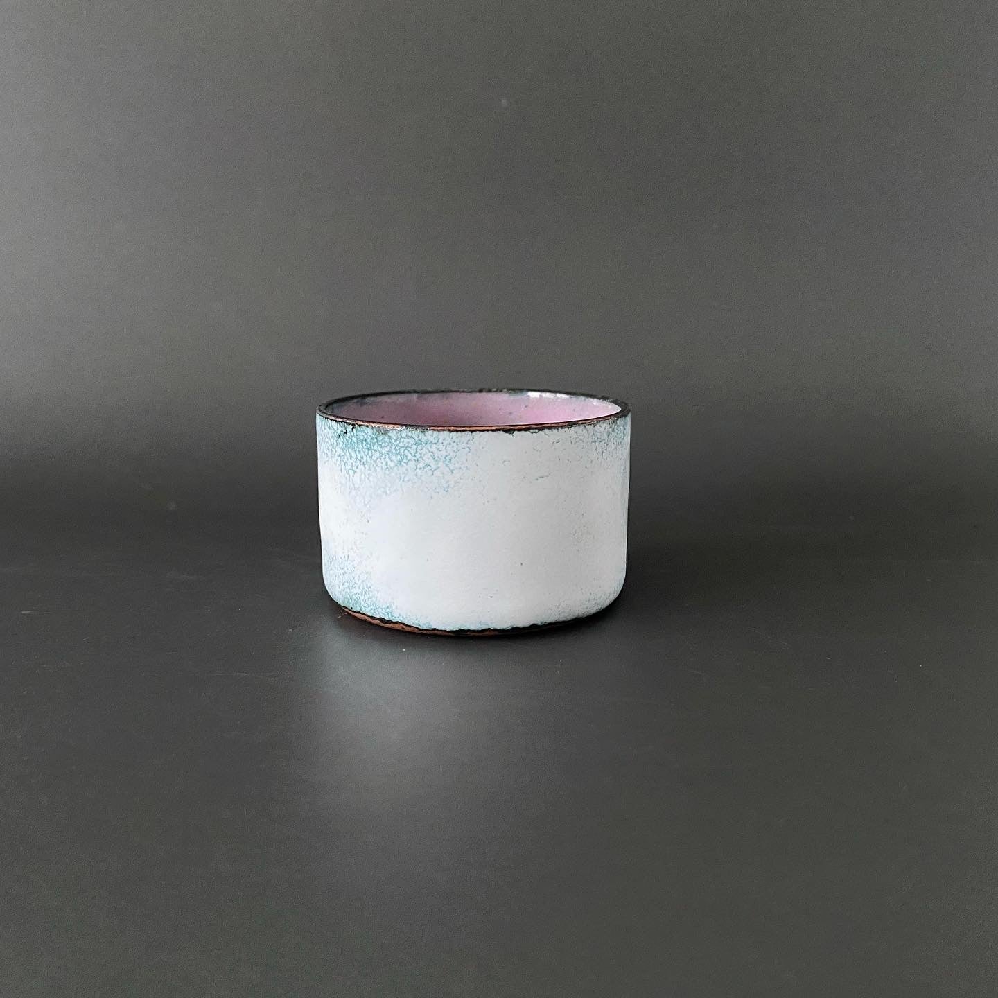 White and Pink Enamel Pot - Small - MaisyPlum