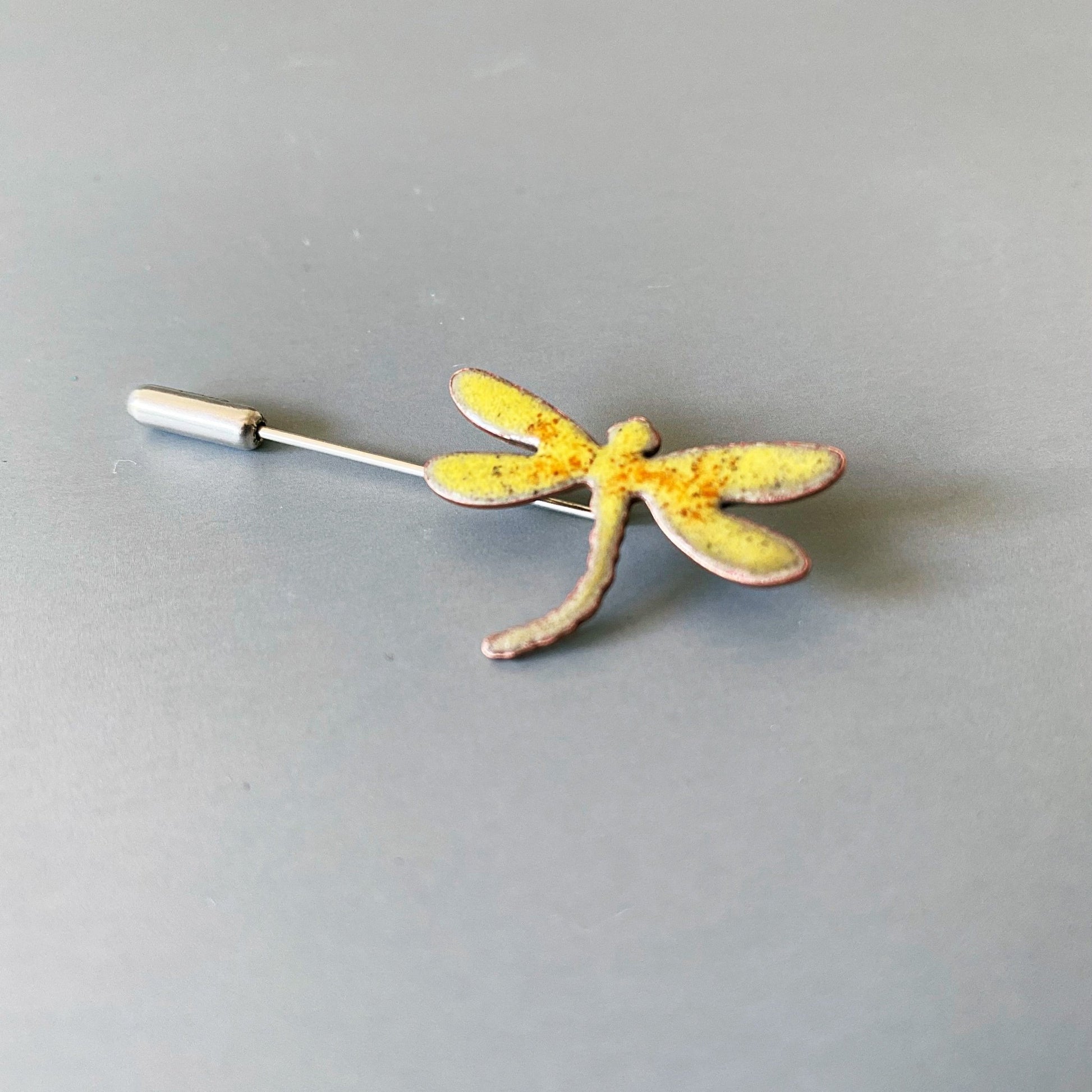 Yellow Dragonfly Brooch Pin - MaisyPlum